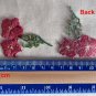 1 pc 1.69&acirc;�� x 2.28&acirc;�� Dark Red Flowers Patch Appliqu&Atilde;&copy; Self-Adhesive Green