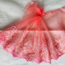 6.41” x 1 yd Embroidered Floral Lace Trim Pinkish Orange Yellow 6.41” x 1 yd Embroidered Floral Lace Trim Pinkish Orange Yellow