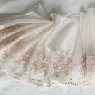7.87” x 1 yd Ivory Embroidered Floral Lace Trim Light Yellow 7.87” x 1 yd Ivory Embroidered Floral Lace Trim Light Yellow