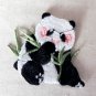 1 pc 2.2â x 1.97â Panda Holding Bamboo Patch Appliqué Self-AdhesiveÂ
