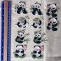 1 pc 2.2â x 1.97â Panda Holding Bamboo Patch Appliqué Self-AdhesiveÂ