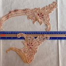 2 pcs 5.51” x 9.53” Floral Patches Embroidered Appliqué Golden Beige 2 pcs 5.51” x 9.53” Floral Patches Embroidered Appliqué Golden Beige