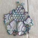 3.94” x 4.45” Patches Embroidered Appliqué Grapes Grapevine