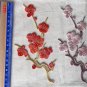 3.62â x 7.32â Red Plum Flower Patch AppliquÃ© Self-Adhesive Red Yellow