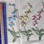 2.56â x 7.05â Patch Appliqué Self-Adhesive Embroidered Flowering Plant Red Phalaenopsis
