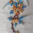 2.8” x 5.39” Embroidered Patch Appliqué Self-Adhesive Osmanthus Fragrans 2.8” x 5.39” Embroidered Patch Appliqué Self-Adhesive Osmanthus Fragrans