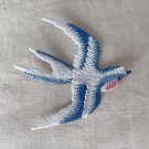 2.91” x 2.6” Swallow Embroidered Patch Appliqué Self-Adhesive Bird