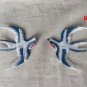 2.91&acirc;�� x 2.6&acirc;�� Swallow Embroidered Patch Appliqu&Atilde;&copy; Self-Adhesive Bird