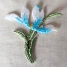 2.36” x 2.36” and Blue Flower Embroidered Patch Appliqué Self-Adhesive Flowering Plant 2.36” x 2.36” and Blue Flower Embroidered Patch Appliqué Self-Adhesive Flowering Plant