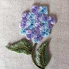 1.97” x 2.56” Purple Hydrangea Embroidered Patch Appliqué Self-Adhesive Flowering Plant Flower 1.97” x 2.56” Purple Hydrangea Embroidered Patch Appliqué Self-Adhesive Flowering Plant Flower