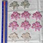 2.56" x 2.56â Lotus Embroidered Patch Appliqué Self-Adhesive Yellow Flower