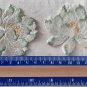 2.56" x 2.56â Lotus Embroidered Patch Appliqué Self-Adhesive Green Flower