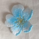 2.01" x 1.77” Embroidered Patch Appliqué Self-Adhesive Cherry Blossom Blue 2.01" x 1.77” Embroidered Patch Appliqué Self-Adhesive Cherry Blossom Blue