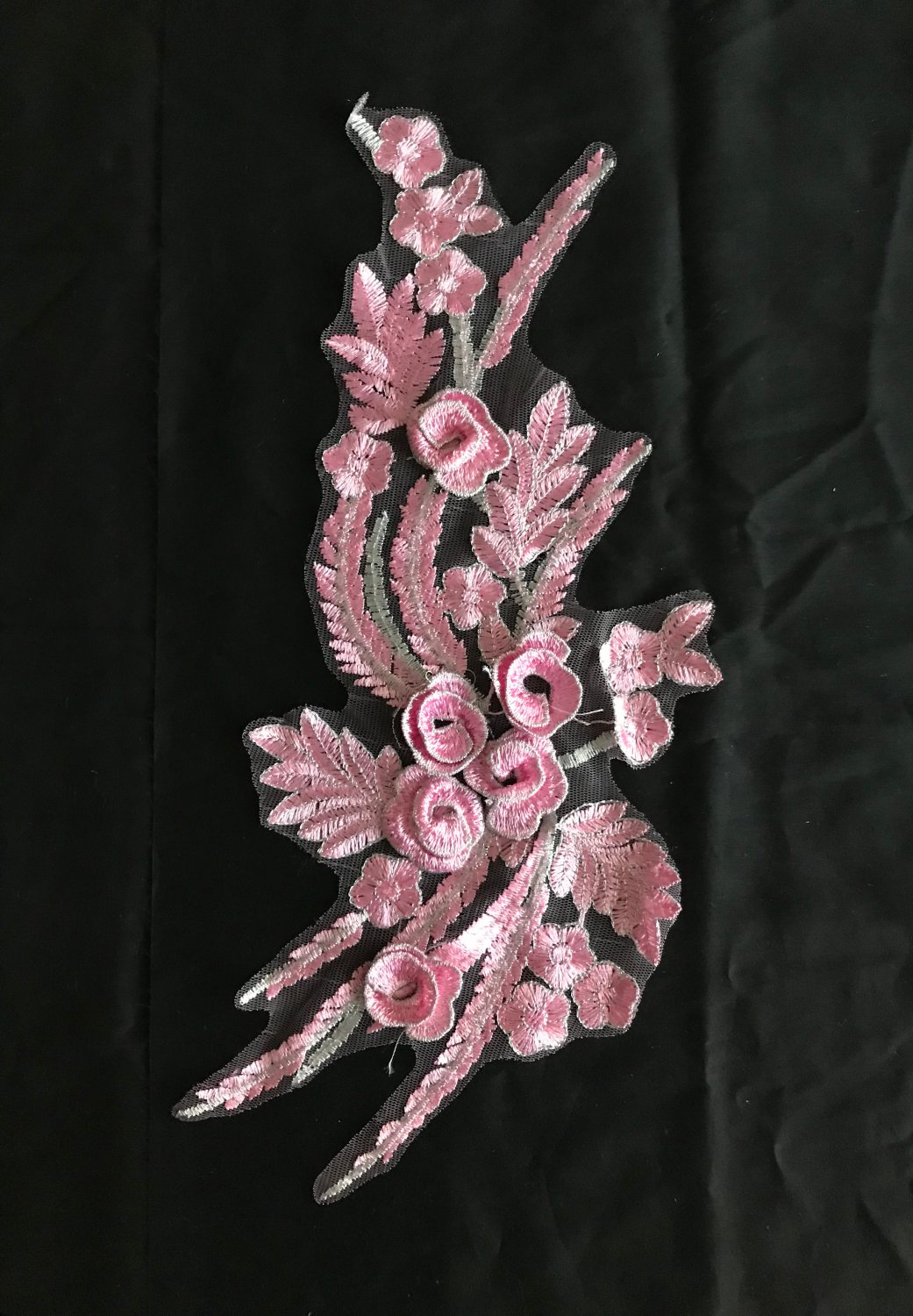 Enchanted Dreams: Butterfly AppliquÃ© and Floral Embroidered Gown for Captivating Occasions
