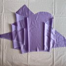 8 pcs Lilac Triacetate Fabric Odd Bits of Cloth Irregular Shape