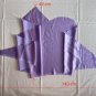 8 pcs Lilac Triacetate Fabric Odd Bits of Cloth Irregular Shape