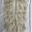 12.8” × 25” Embroidered Patch Appliqué Phoenix Tail Metallic Shiny Golden Green + minor defect