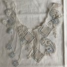 9.5”x10” Embroidered Patch Appliqué Decorative Collar Floral Scroll Diamond Patterns