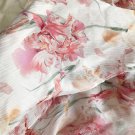 1 pc (16.5″to 37.4″) × 71.7″Crinkle Silk Georgette Fabric Floral Odd Bit of Cloth