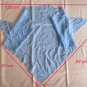 2pcs Silk Fabric | Irregular Shape | Blue | ~0. 78m² | Odd Bits of Cloth