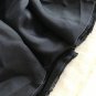 1 pc Silk Fabric | Irregular Shape | Black | ~1 m² | Odd Bits of Cloth
