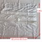 2 pcs Silk Fabric | Twill | Irregular Shapes | Ivory | ~1.12 m² | Odd Bits of Cloth