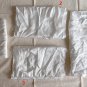1 pc Silk Fabric | Irregular Shape | White | ~ 0.23 to 0.39 m&Acirc;&sup2; each | Odd Bits of Cloth