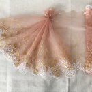 7.48” x 2.9 yds Embroidered Lace Trim Floral Floral