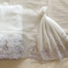 9.84” x 1 yd Floral Embroidered Lace Trim