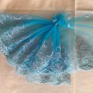 Limited-time Sale: 6.61” x 2.25 yds Floral Embroidered Lace Trim Blue