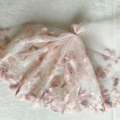 7.76” x 2 yds Floral Embroidered Lace Trim