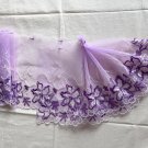7.36” x 1 yd Floral Embroidered Lace Trim