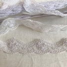 1.38” x 1 yd Floral Embroidered Lace Trim Violet
