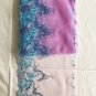7â x 3.66 yds Floral Embroidered Lace Trim Blue Pink