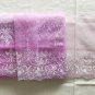 7.68 x 1.1 yds Floral Embroidered Lace Trim Pink
