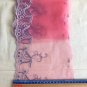 7.24&acirc;�� x 1.55 yds Floral Embroidered Lace Trim Pink A bit Shimmering