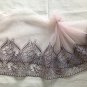 6.97â x 1.32 yds Floral Embroidered Lace Trim Purple pink