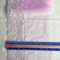 7.68 x 1.1 yds Floral Embroidered Lace Trim Pink