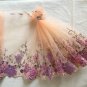 7.6&acirc;�� x 2.28 yds Floral Embroidered Lace Trim