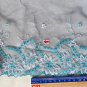 7.2&acirc;�� x 2 yds Floral Embroidered Lace Trim Blue