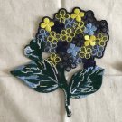 1 pc 4.69” x 5.51” Embroidered Appliqué Patch Hydrangea