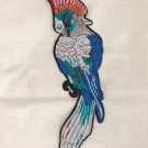 1 pc 11.42” x 3.31” Embroidered Appliqué Patch Parrot