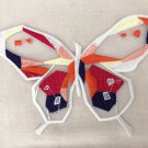 2 pcs 6.97” x 4.45” Embroidered Appliqué Patch Butterflies