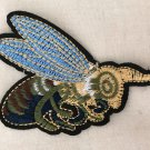 2 pcs 3.15” x 2.24” Embroidered Appliqué Patch Cicada Insect