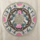 1 pc 7.4” Embroidered Appliqué Patch Floral Round