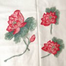 3 pcs 13.4" x 13.4" Lotus Embroidered Appliqué Patch Beautiful