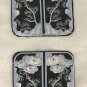 1 pc 3.7â à 3.5â Embroidered Appliqué Patch Square Flowers