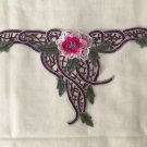 1 pc 10.7” x 5.9” Embroidered Appliqué Patch 3D Flower Leaves