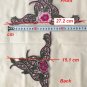 1 pc 10.7â x 5.9â Embroidered Appliqué Patch 3D Flower Leaves
