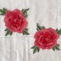 1 pc 10.2" × 9.3" 3D Embroidered Appliqué Patch Peony Flower Luxurious